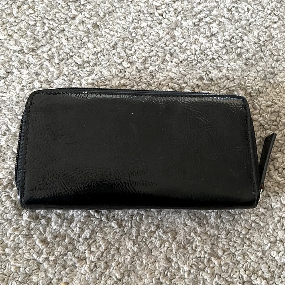 Kenneth Cole REACTION Black Faux Leather Wallet